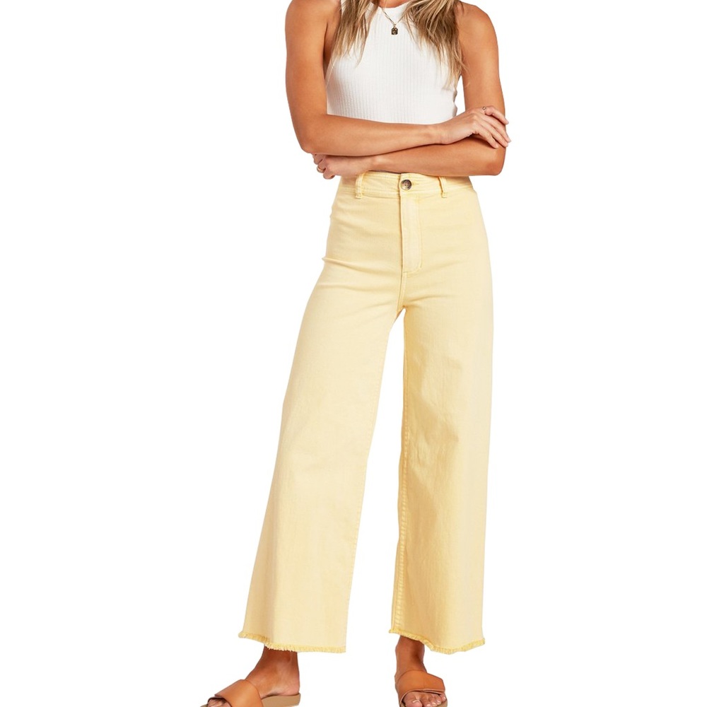 NWT Billabong Free Fall Yellow Pants 26
